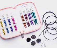 Komplekts ZING skrūvējamās adatas, (8 izmēri) 10cm KnitPro 47425