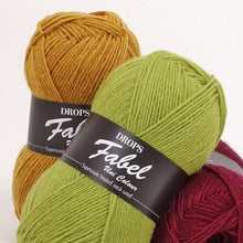 Drops Fabel Uni color 50g / 205m 4-kārtīga zeķu dzija