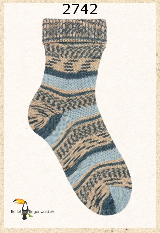 OPAL 6-kārtīga Regenwald 20Jahre Jubilaum  6-fach 150g/420m