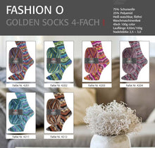 4-kārtīga FASHION-O Golden Socks 4-fach 100g/420m ProLana