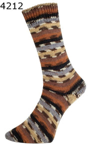 4-kārtīga FASHION-O Golden Socks 4-fach 100g/420m ProLana