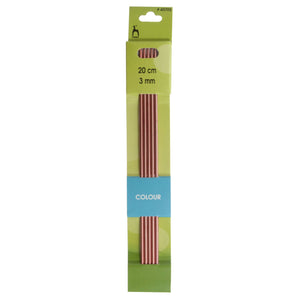 Krāsainas metāla zeķu adatas, 20cm (dažādu izmēru) PONY