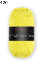 Sockenwolle UNI 100g / 420m PRO LANA